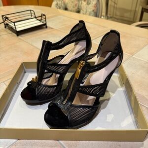 Michael Kors Berkley T Strap Mesh heels